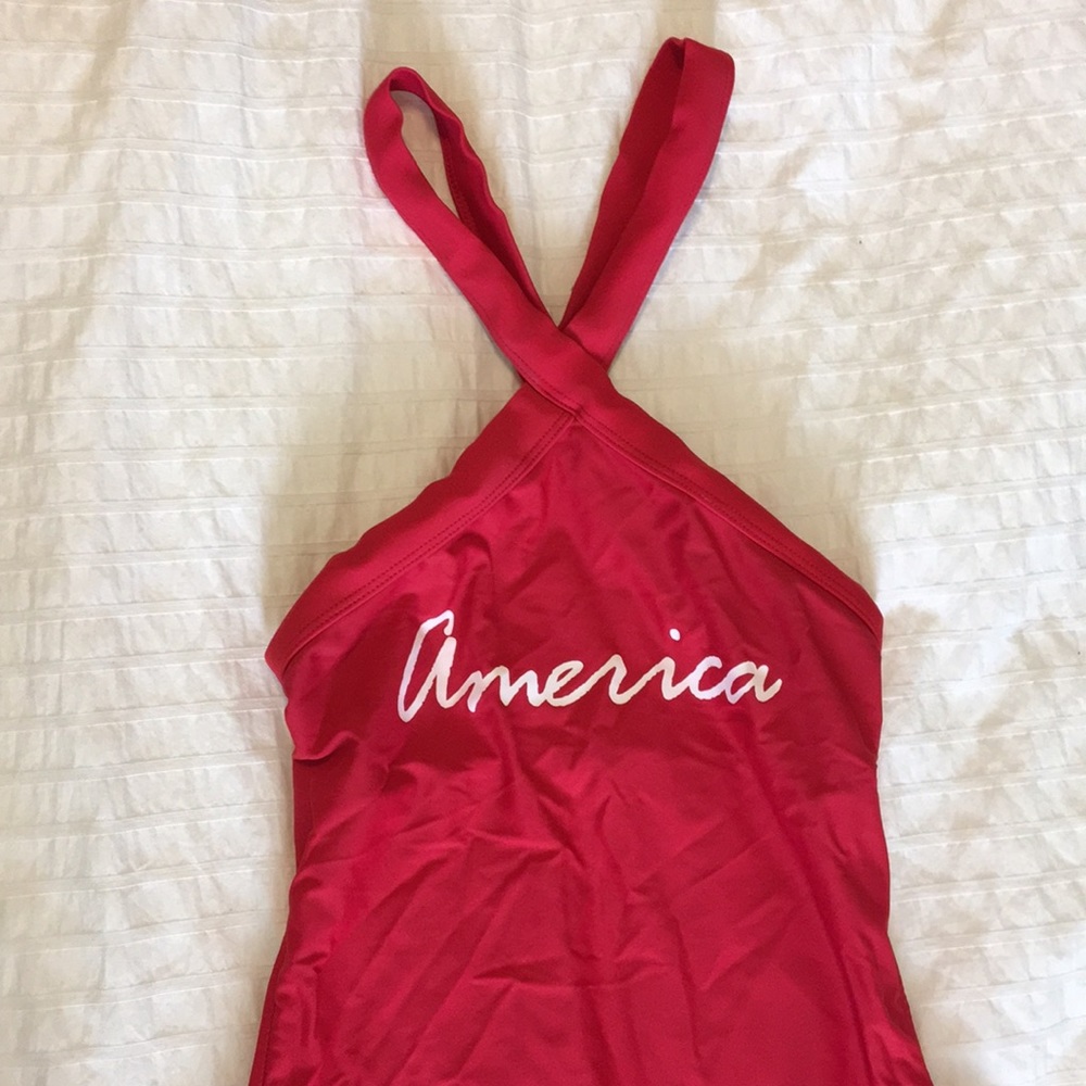 America Backless Bathing Suit